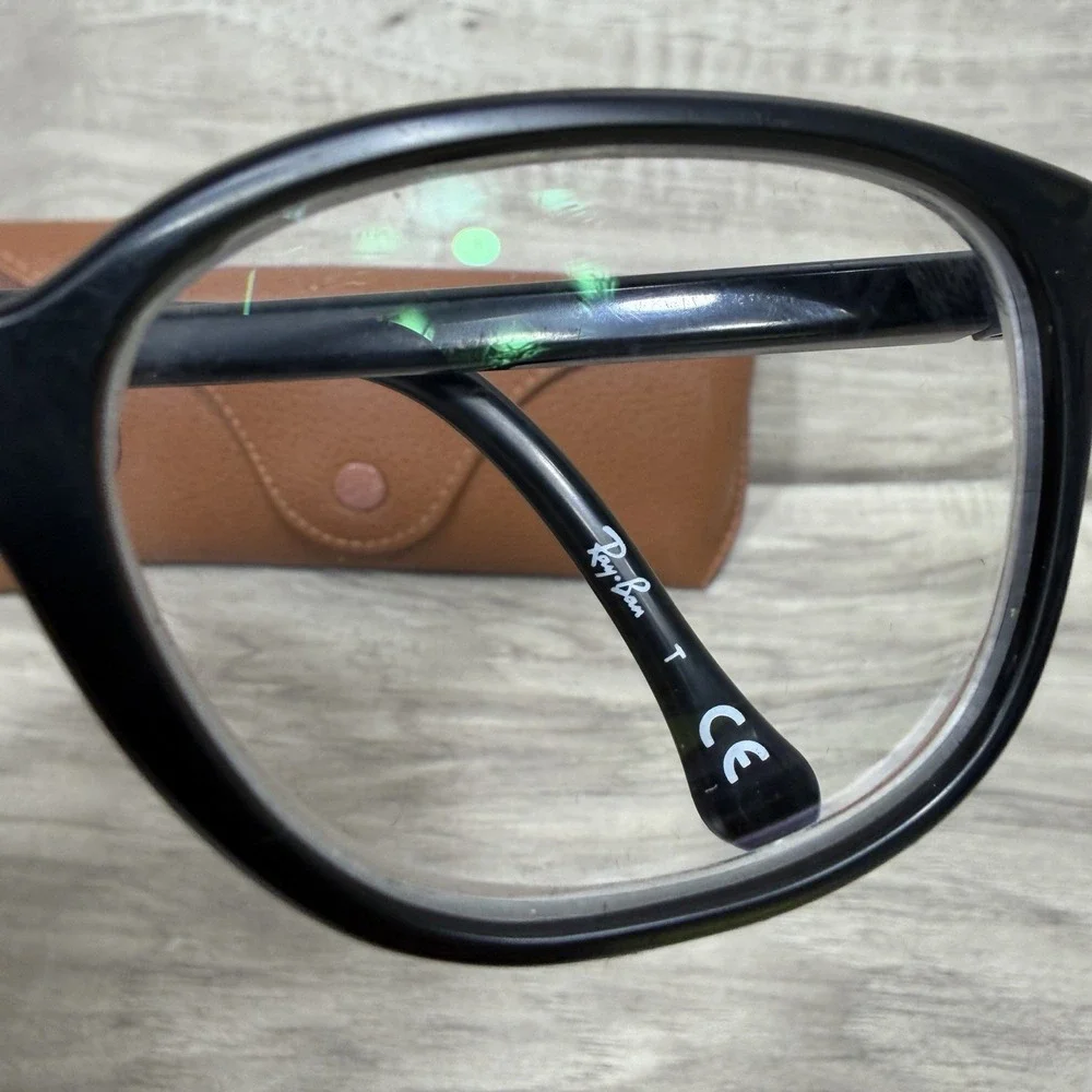 RAY BAN KIDS RB‎ 1900 3833 47-15-125 BLACK FULL RIM EYEGLASSES With Case